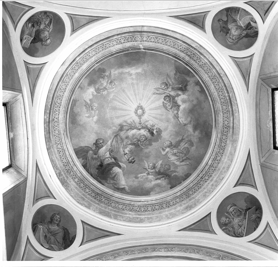 Adorazione dell'Eucaristia - quattro evangelisti, Sorico, Como, attribuito